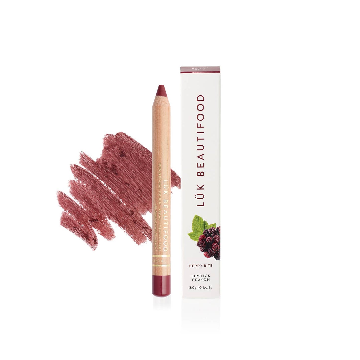 Eco-luxe Lipstick Crayon in Berry Bite